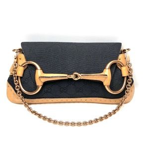 Vintage Gucci Horsebit Chain Shoulder Bag